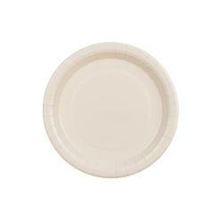 Beige papír tányérok, 23 cm, 6 db/csomag