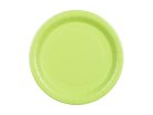 Kör alakú világoszöld papírtányér, 23 cm, 6 db/csomag