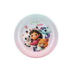   Gabby's Dollhouse papírtányérok, vegyes színek, 23 cm, 6 db