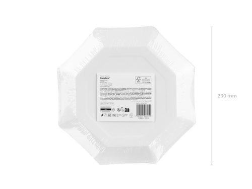 Safari mintás papírtányérok, 23 cm, 6 darabos készlet