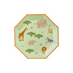 Papír tányérok Safari mintával, 23 cm, 6 db-os csomag