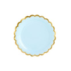 Plates, light blue, 18cm (1 pkt / 6 pc.)