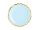 Plates, light blue, 18cm (1 pkt / 6 pc.)