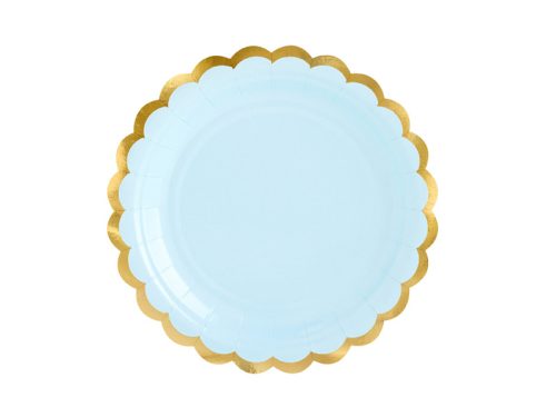 Plates, light blue, 18cm (1 pkt / 6 pc.)