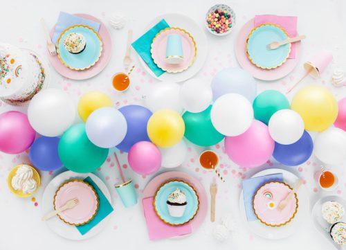 Plates, light blue, 18cm (1 pkt / 6 pc.)