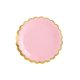 Tányérok, világos rózsaszín, 18cm (1 db / 6 db.)