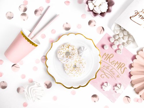 Tányérok, fehér, 18,5 cm (1 pkt / 6 db.)