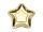Papírtányérok csillag, arany, 23cm (1 db / 6 db.)