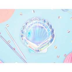   Tányérok Mermaid - Seashell, irizáló, 18,5 cm (1 db / 6 db.)