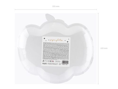 Tányérok Sütőtök, rózsaszín, 25x22cm (1 db / 6 db.)