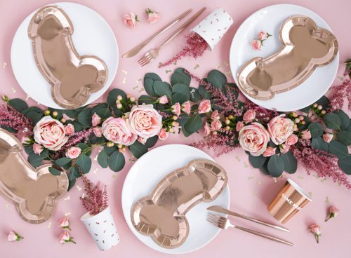 Tányérok örökké ugyanaz a pénisz, rózsa arany, 26,5x15,5 cm (1 pkt / 6 db.)