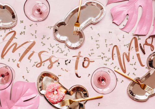 Tányérok örökké ugyanaz a pénisz, rózsa arany, 26,5x15,5 cm (1 pkt / 6 db.)