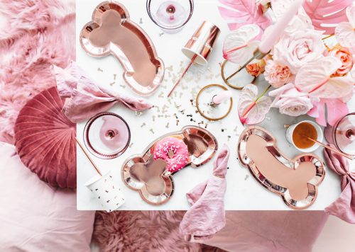 Tányérok örökké ugyanaz a pénisz, rózsa arany, 26,5x15,5 cm (1 pkt / 6 db.)