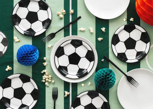 Tányérok Foci, mix, 18cm (1 pkt / 6 db.)