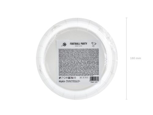 Tányérok Foci, mix, 18cm (1 pkt / 6 db.)