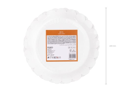 Tányérok Sun, mix, 18 cm (1 pkt / 6 db.)