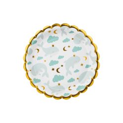 Tányérok Bálnák, keverék, 18 cm (1 pkt / 6 db.)