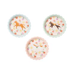 Lemezek Lovak, 18 cm, mix (1 pkt / 6 db.)