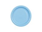 Világoskék papírtányér, 18 cm, 6 darabos csomag