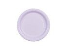 Levendula színű papírtányér, 18 cm, 6 darabos csomag
