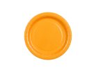 Papír tányérok világos narancssárga színben, 18 cm, 6 db
