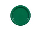 Sötétzöld papírtányér 18 cm, 6 darabos csomag