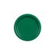 Sötétzöld papírtányér 18 cm, 6 darabos csomag