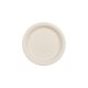 Beige papírtányérok, kör alakú, 18 cm, 6 darabos csomag