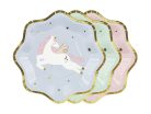 Unicorn plates, mix, 18x18 cm (1 pkt / 6 pc.)