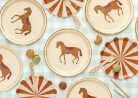 Plates Horse, mix, 23 cm (1 pkt / 6 pc.)