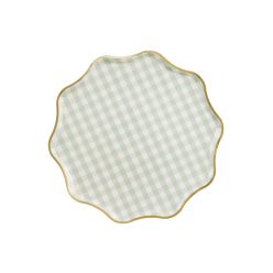 Tányérok Kockás, 23 cm, mix (1 pkt / 6 db.)