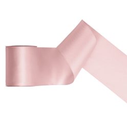 Szatén szalag, könnyű poros rózsa, 100mm/25m