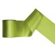 Szatén szalag, zöld alma, 100mm/25m