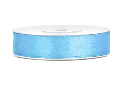 Satin Ribbon, sky-blue, 12mm/25m (1 pc. / 25 lm)