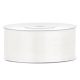Szatén szalag, világos krém, 25mm/25m (1 db / 25 lm)