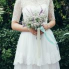 Szatén szalag, világos krém, 25mm/25m (1 db / 25 lm)