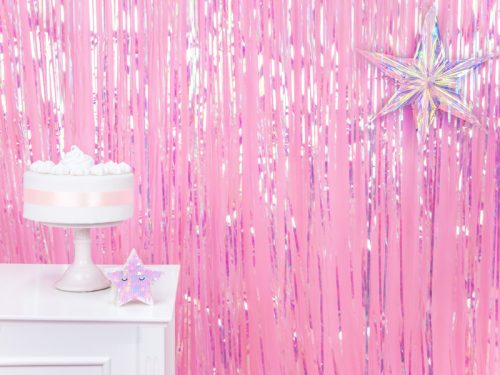 Szaténszalag, világos púderrózsaszín, 25mm/25m (1 db / 25 lm)