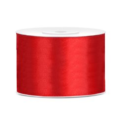 Satin Ribbon, red, 50mm/25m