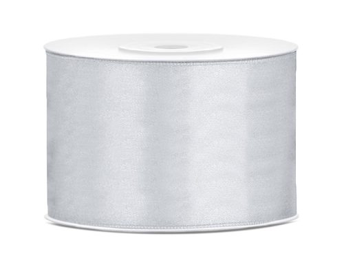 Satin Ribbon, silver, 50mm/25m