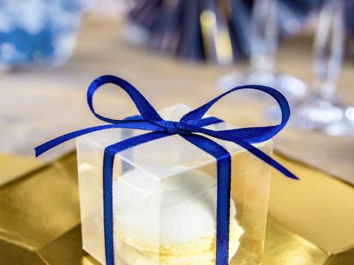 Szaténszalag, sötétkék, 6mm/25m (1 db / 25 lm)