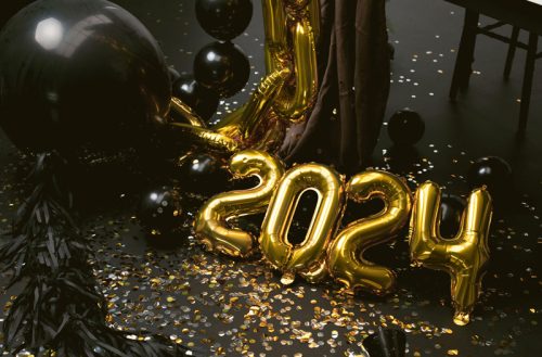 Konfetti ágyú körökkel, 40cm