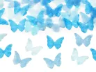 Confetti cannon, blue butterflies, 20cm
