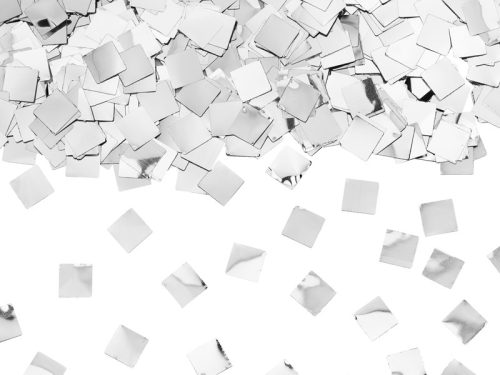 Pezsgős konfettiágyú, ezüst, 20,5 cm