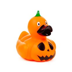   Fürdőjáték - Fürdő kacsa  - narancssárga tök mintás - Kísérteties