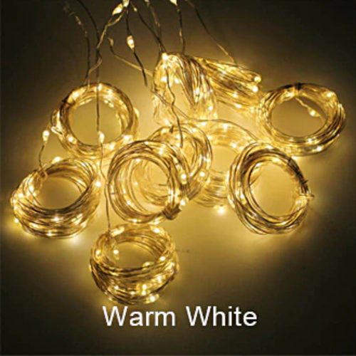 LED-es háttérfüggöny 3x3 m - meleg fehér