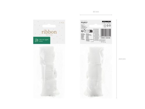 Sifon szalag, fehér, 40mm/5m (1 db / 3 db.)