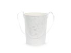 Vödör virágszirmokhoz, magassága kb. 13 cm, fehér