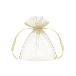 Organza tasakok, krém, 10 cm (1 db / 10 db)