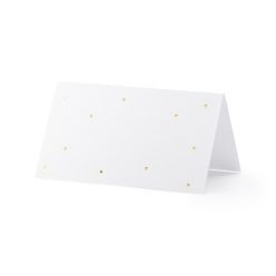Helyi kártyák - Pontok, arany, 9,5x5,5 cm (1 pkt / 10 db.)