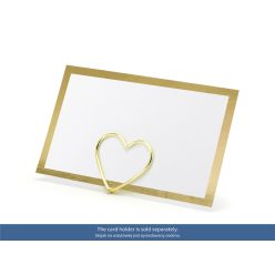   Ültetőkártyák - arany kerettel, 9,5x5,5 cm (1 pkt / 10 db.)